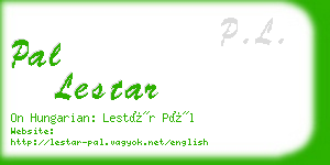 pal lestar business card